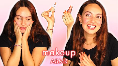 ASMR doing my makeup while you fall asleep, sparkling natural look with soft & gentle whispers