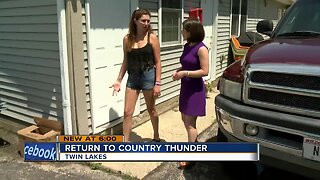 Lightning survivor returns to Country Thunder