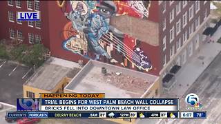 Trial set to begin after bricks fell on downtown West Palm Beach law office