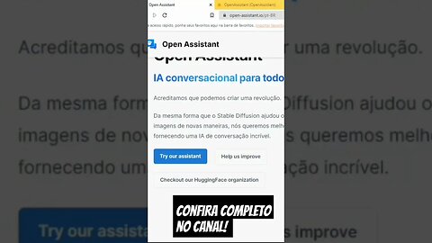 Open Assisstant - Chatbot totalmente gratuito e open source