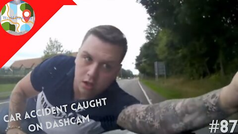 Guy Ran Over By Cammer After Accident - Dashcam Clip Of The Day #87