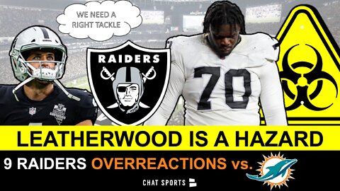 Alex Leatherwood is a HAZARD to the Raiders O-Line