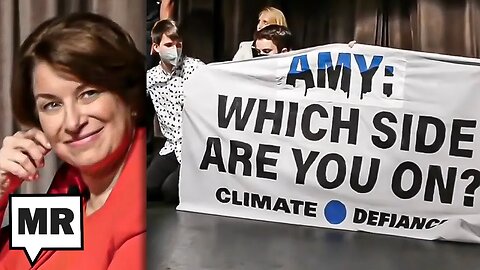 Klobuchar FLEES Climate Activists Disrupting Her Book Launch