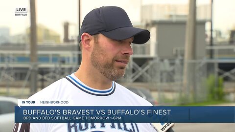BFD, BPD face off in softball game for mental health awareness