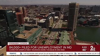 Over 84,000 filed for unemployment in Maryland last week
