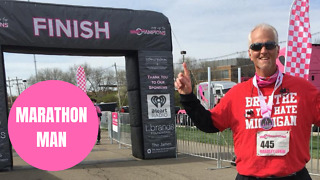 Obese dad sheds an incredible 115lbs and runs first marathon