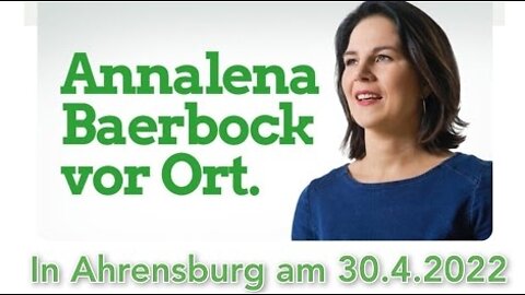 Annalena Baerbock in Ahrensburg 30.4.2022