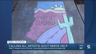 Chalk it up! Art challenge for kids promotes litter-free Arizona highways