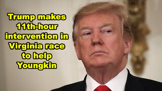 Trump makes 11th-hour intervention in Virginia race to help Youngkin - Just the News Now
