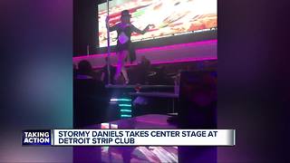 Stormy Daniels performs at Detroit's Truth Gentleman's Club