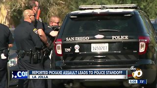 Police: Man threatened girlfriend with pickaxe, barricaded himself inside La Jolla Shores home