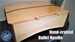 Maple Keepsake Box with a Bullet Handle