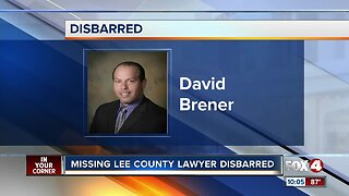 Missing Lee County lawyer David Brener disbarred