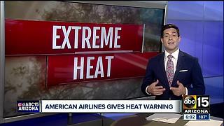 Excessive heat could delay flights from Sky Harbor