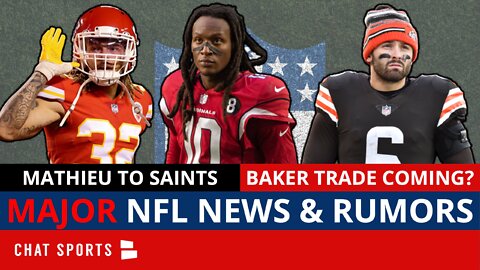 MAJOR NFL News On DeAndre Hopkins Suspension, Baker Mayfield Trade Rumors & Tyrann Mathieu Signing