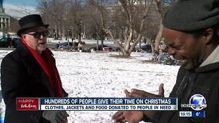 Hundreds of people spend Christmas helping people in need