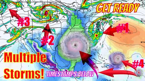 Multiple Storms Coming, Get Ready For These Changes! - The WeatherMan Plus