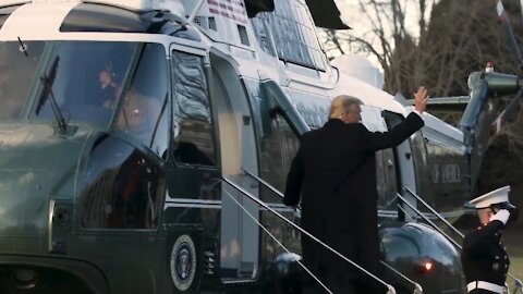 President Trump and the First Lady Depart the White House. (We Already Miss Him)