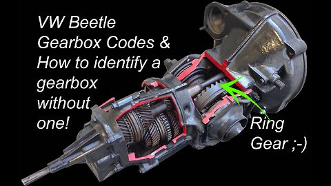 Gearbox Codes - How To Identify a Gearbox Without One Counting Ring Gear Teeth - VW Beetle Bug