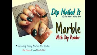 Marble Mani Tutorial With Dip Powder