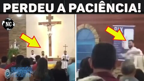 Padre perde a paciência com petista na igreja e abandona a missa; veja o vídeo