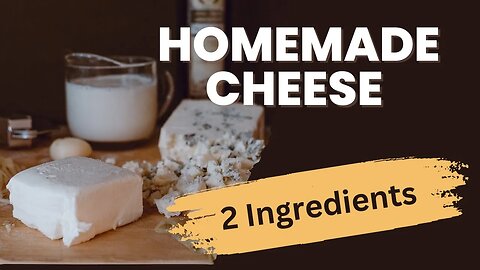 Make Your Own Cheese! Simple 2 Ingredient Recipe