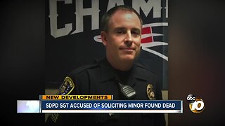 SDPD sergeant accused of soliciting minor found dead