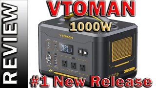 VTOMAN Jump 1000 Portable Power Station 1000W, 1408Wh Solar Generator LiFePO4 Battery Review