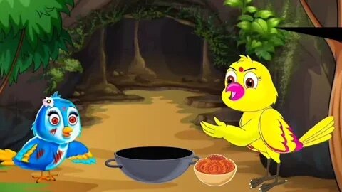 कहानी चिड़िया | Chidiya Rani Kauwa Katun | Tuntuni Chidiya wala Cartoon | Hindi Kahani |