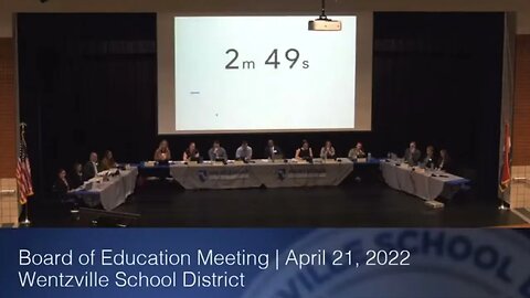 Jen Olson Addressing the Wentzville Board of Education - 04/21/22 - 1A Part 4 & Communication