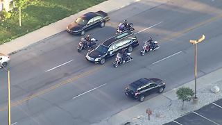 Lt. Aaron Allan procession to funeral