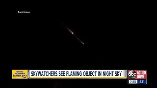 Large fireball caught on camera streaking across Florida's sky