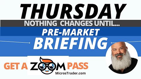 Thurs AM Briefing: Nothing Changes Until... | Price Action Trading System MES Micro Futures