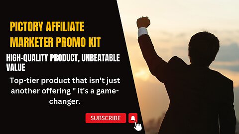 Pictory Affiliate Marketer Promo Kit Review - High-Quality Product, Unbeatable Value.