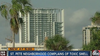 St. Petersburg neigborhood says strange smell lingers