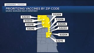 Residents of these 10 Milwaukee Co. ZIP codes will soon be eligible for COVID-19 vaccine