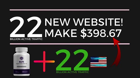 NEW WEBSITE! Make $398.67 for Every Single Post, Affiliate Marketing, Free Traffic, ClickBank