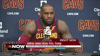 LeBron James, on media day, says his intentions to finish his career with Cleveland haven't changed