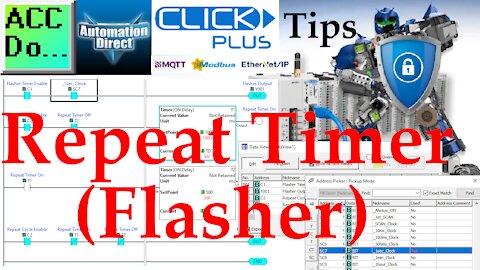 Click PLC Repeat Timer Flasher