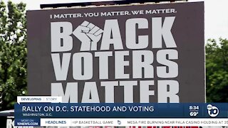 Rally for voting rights and DC statehood