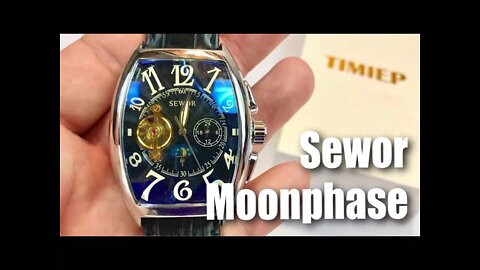 Sewor Automatic Moonphase Mechanical Watch