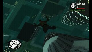 Gta san andreas gameplay jumping from tallest building with parachute
