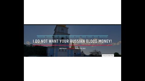 I Do Not Want Your Russian Blood Money