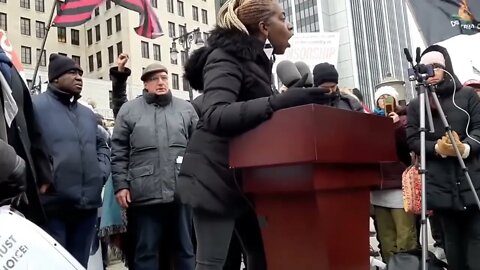 Black Woman's Speech for Mandate Freedom "We are at war, for our family, children, and our lives"