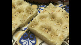 Focaccia made easier than ever with the help of a bread machine