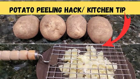 How to peel potato easy simple hack || Useful kitchen tip || Time saving kitchen tips