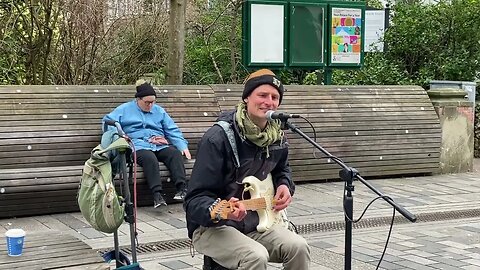 What an incredible song! Talented singer & guitarist Piotr Kolodziej from Poland, busking.