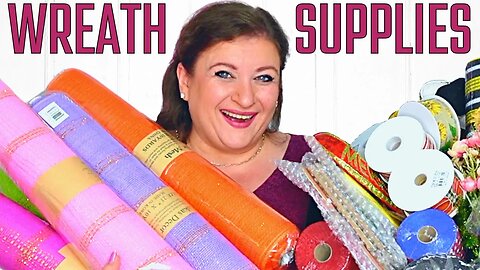 HUGE Wreath Supplies CRAFT HAUL | Ribbon Deco Mesh | Craft Outlet BBCrafts