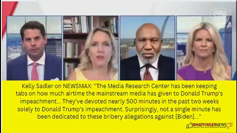 Kelly Sadler on NEWSMAX: "The Media Research Center has been keeping tabs