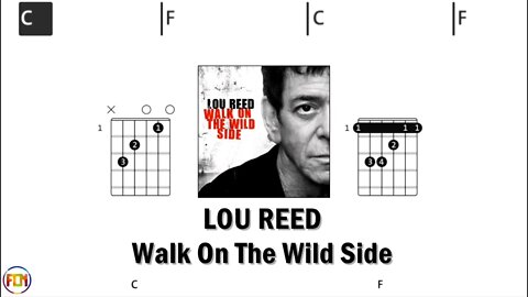 LOU REED Walk On The Wild Side - Guitar Chords & Lyrics HD